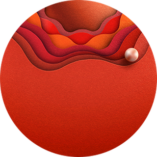 TEREA Sun Pearl cigarette packaging displayed against an abstract, textured red background with pearl-like elements.
